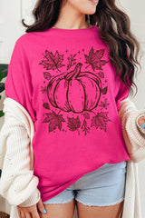 5000-E3162 Fall Pumpkin Graphic Heavy Cotton Tee $9
