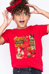 US3001Y-E3084Z Halloween collage Kids Graphic Tee $11