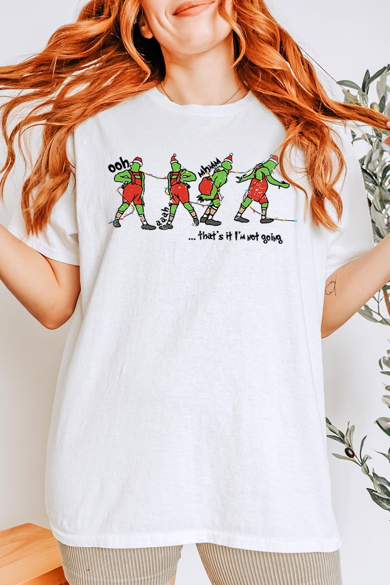 5000-E3203 Grinch Funny Christmas Graphic Heavy Cotton Tee $9
