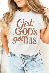 US3001P-E3102 Girl, Godu2019s Got This Graphic Plus Tee $16
