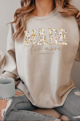 UL180-E3068 Made for More Faith Graphic Sweatshirt $20