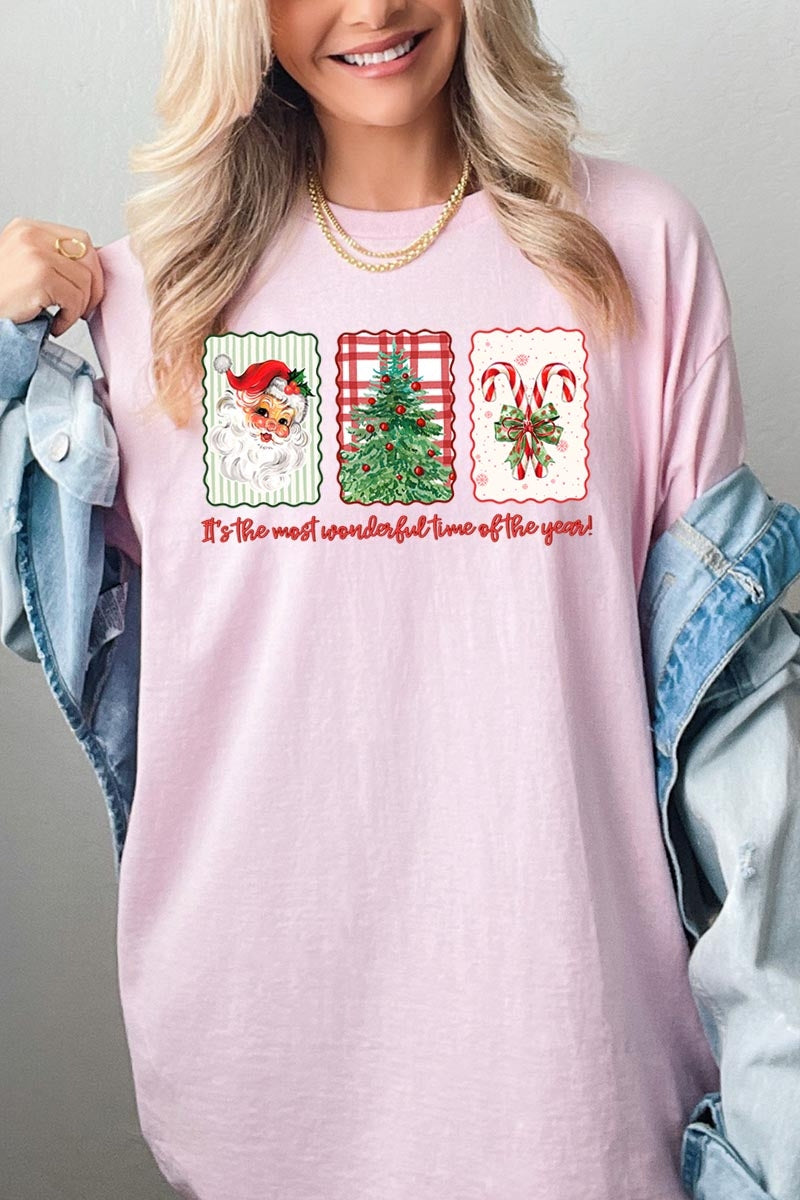 5000P-E3201 Most Wonderful Time Graphic Plus Heavy Cotton Tee $12.75