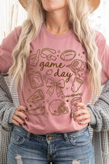 US3001P-E3081 Football Doodles Graphic Plus Tee $16