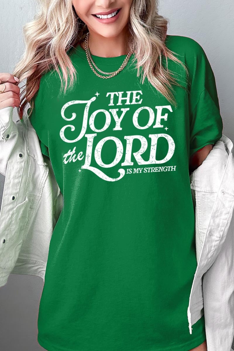 5000-E3179 Joy of the Lord Graphic Heavy Cotton Tee $9