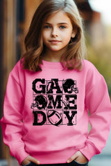 UL180B-E3073Z Distressed Game Day Kids Graphic Sweatshirt $20