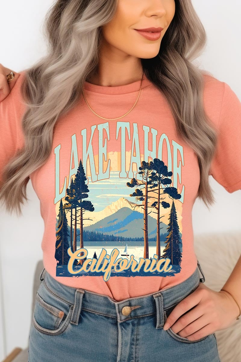 US3001P-E3059 Lake Tahoe Graphic Plus Tee $16