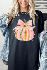 5000P-E3083 Brushstroke Pumpkin Graphic Plus Heavy Cotton Tee $12.75