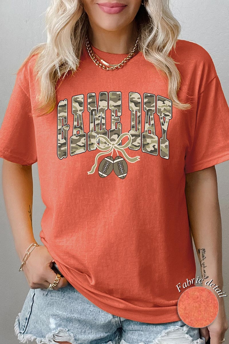 5000P-E3131 Football Game Day Camo Plus Heavy Cotton Tee $12.75