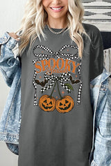 5000-E3085 Pumpkin Cherries Graphic Heavy Cotton Tee $9