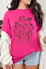 5000-E3146 Christian Wildflower Graphic Heavy Cotton Tee $9