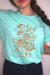 US3001P-E3155 Neutral Thanksgiving Graphic Plus Tee $16