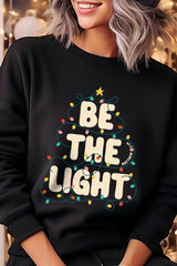 UL180-E3202 Be the Light Christmas Graphic Sweatshirt $20
