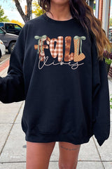 UL180-E3071 Fall Vibes Rustic Script Graphic Sweatshirt $20