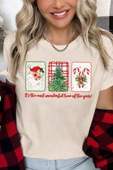 US3001P-E3201 Most Wonderful Time Graphic Plus Tee $16