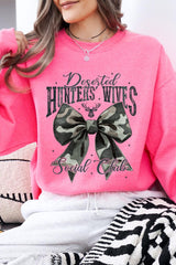 UL180-E3193 Hunters Wives Social Club Graphic Sweatshirt $20