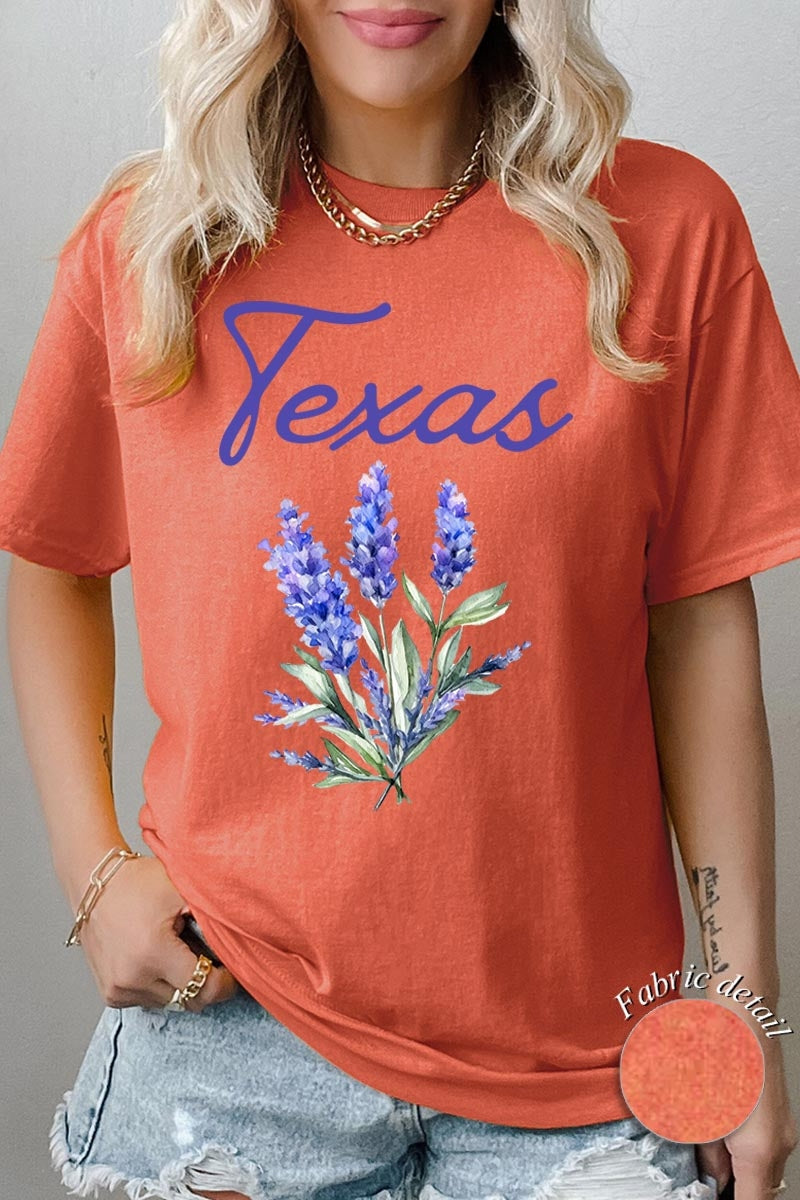 5000P-E3060 Texas Bluebonnet Graphic Plus Heavy Cotton Tee $12.75