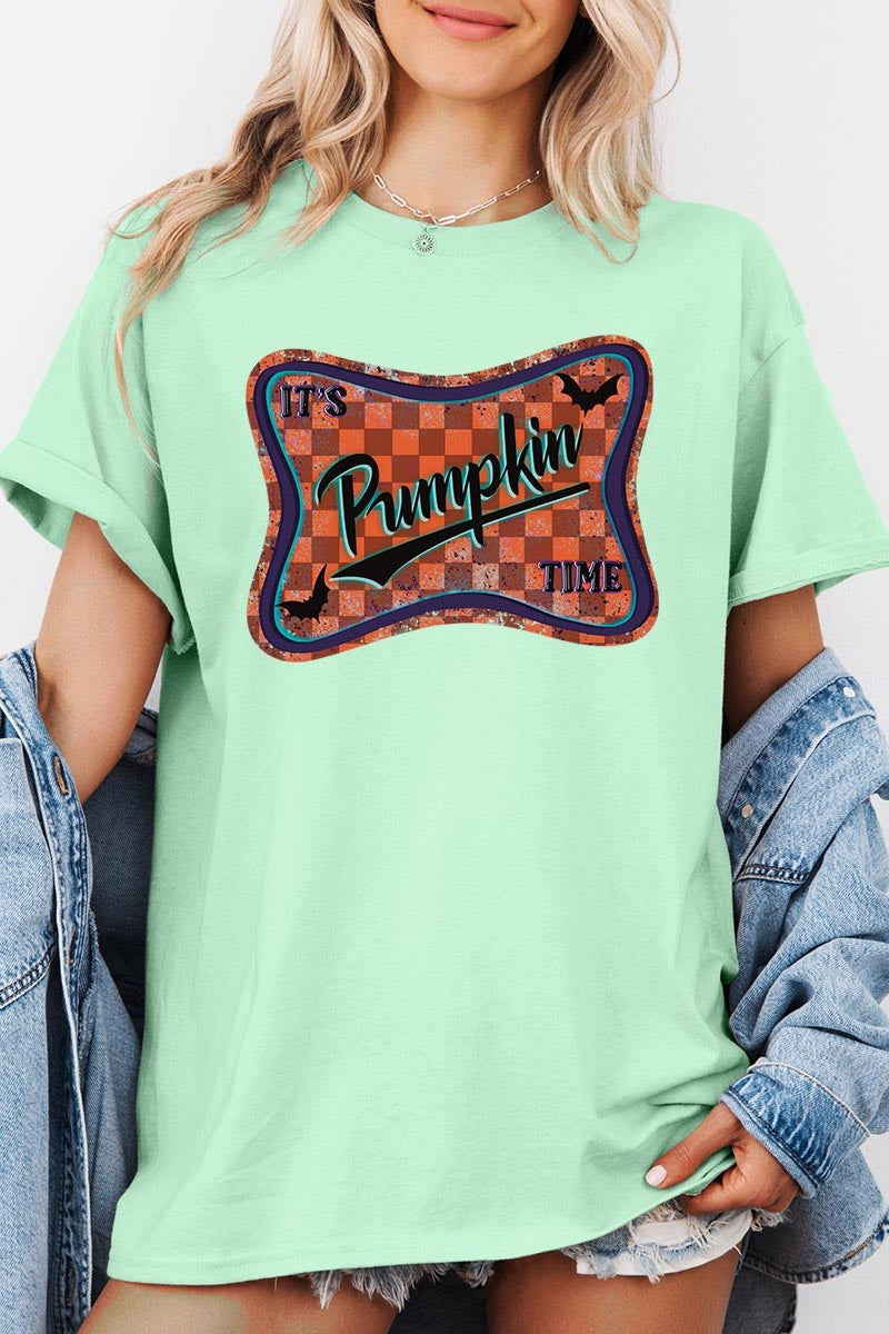 5000-E3144 Itu2019s pumpkin time Graphic Heavy Cotton Tee $9