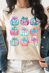 US3001-E3137 Coquette Pumpkin Graphic Tee $12.5