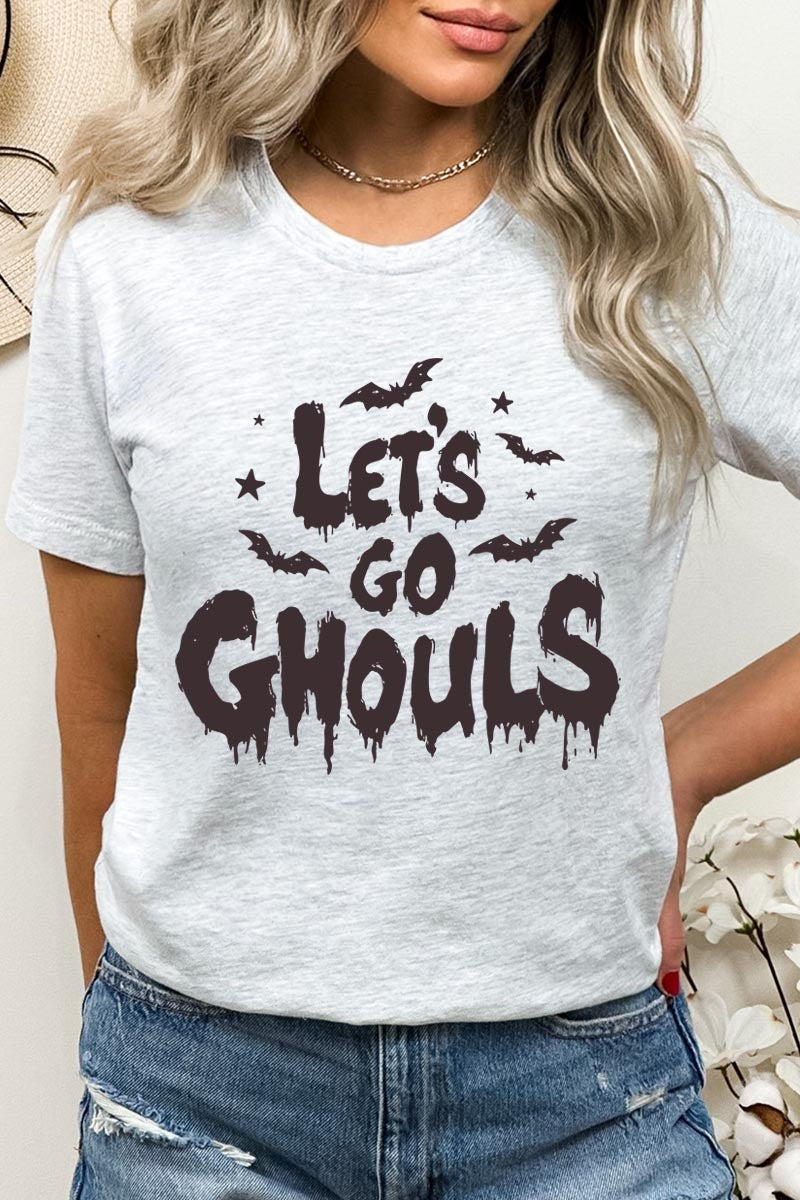 US3001-E3159 Letu2019s Go Ghouls Graphic Tee $12.5