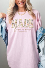 5000P-E3068 Made for More Faith Graphic Plus Heavy Cotton Tee $12.75
