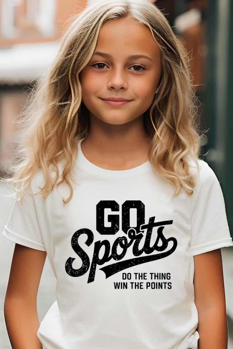 US3001Y-E3103Z Go Sports Kids Graphic Tee $11