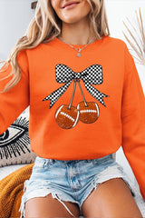 UL180P-E3055 Football Cherries Graphic Plus Sweatshirt $25
