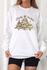 UL240P-E3185 Howdy Christmas Graphic Plus Long Sleeve Tee $17