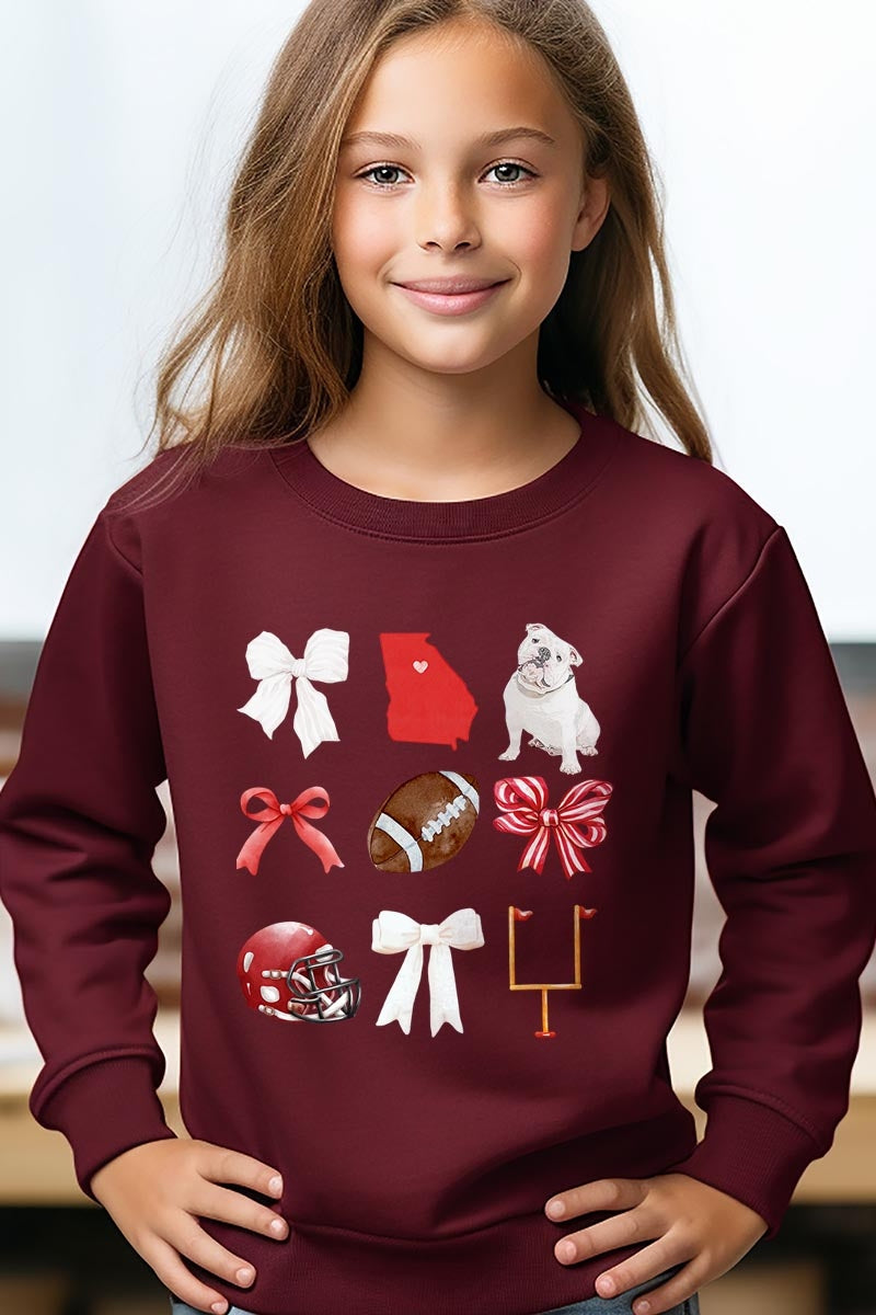 UL180B-E3080Z Georgia Football Kids Graphic Sweatshirt $20