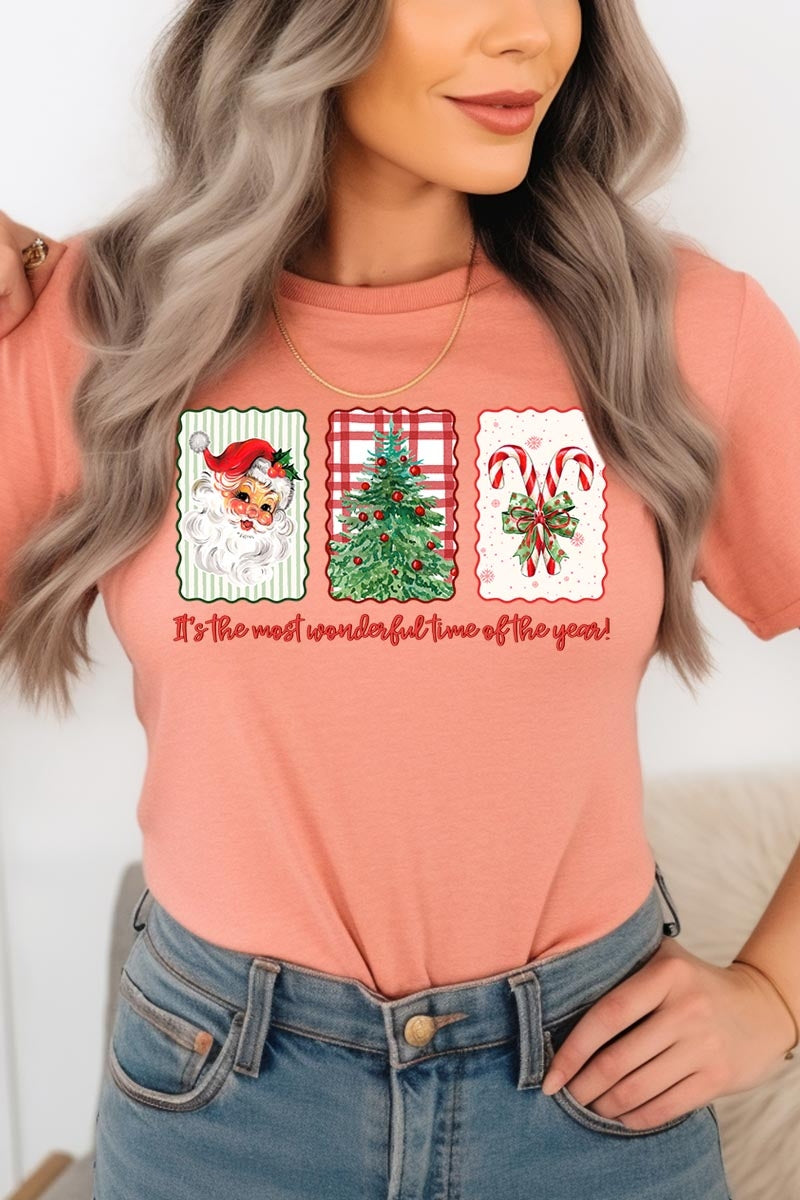 US3001-E3201 Most Wonderful Time Graphic Tee $12.5