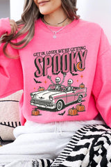 UL180-E3142 Spooky Skeleton Graphic Sweatshirt $20