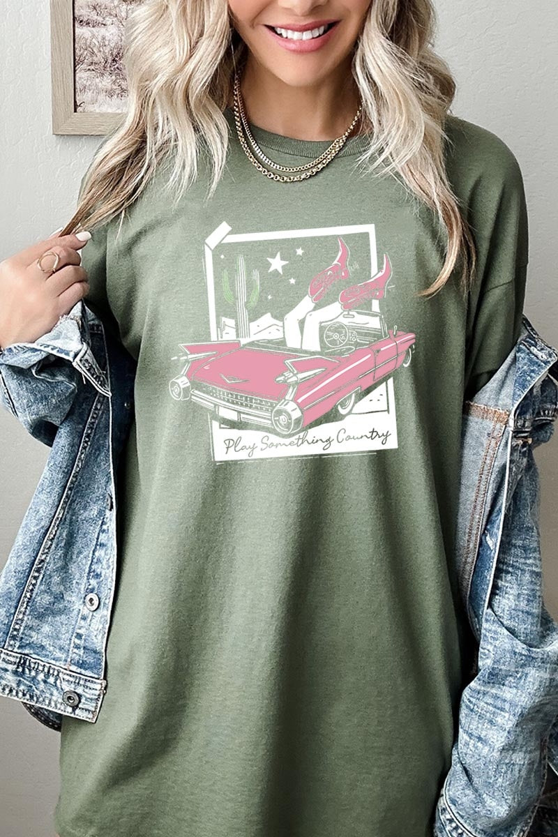 5000P-E3098 Play Something Country Plus Heavy Cotton Tee $12.75