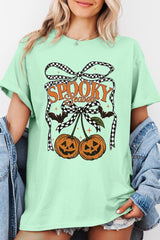 5000-E3085 Pumpkin Cherries Graphic Heavy Cotton Tee $9