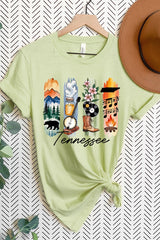 US3001P-E3061TN Tennessee State Brushstroke Graphic Plus Tee $16
