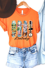 US3001P-E3061KY Kentucky State Brushstroke Graphic Plus Tee $16