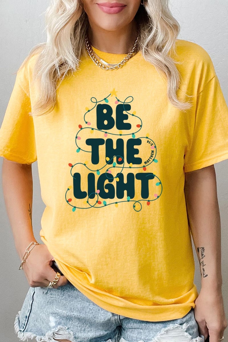 5000-E3202 Be the Light Christmas Graphic Heavy Cotton Tee $9