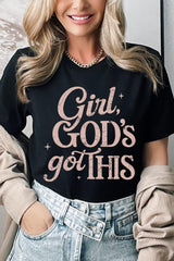 US3001-E3102 Girl, Godu2019s Got This Graphic Tee $12.5
