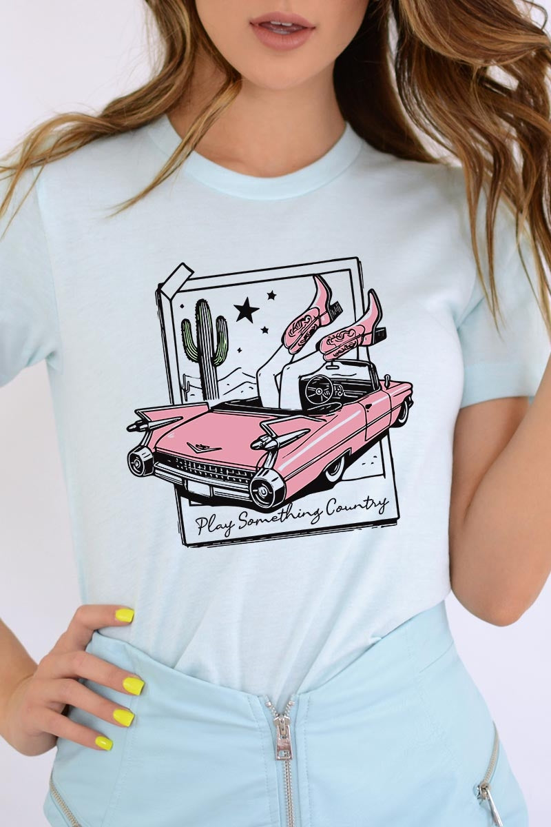 US3001P-E3098 Play Something Country Graphic Plus Tee $16