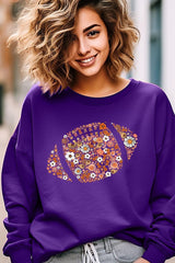 UL180-E3133 Floral Football Graphic Sweatshirt $20