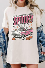 5000-E3142 Spooky Skeleton Graphic Heavy Cotton Tee $9