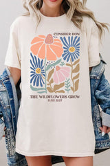 5000P-E3067 Consider the Wildflowers Graphic Plus Tee $12.75