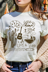 US3001P-E3097 Cowgirl Country Music Graphic Plus Tee $16