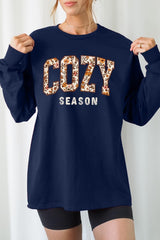 UL240-E3082 Cozy Season Graphic Long Sleeve Tee $13.75