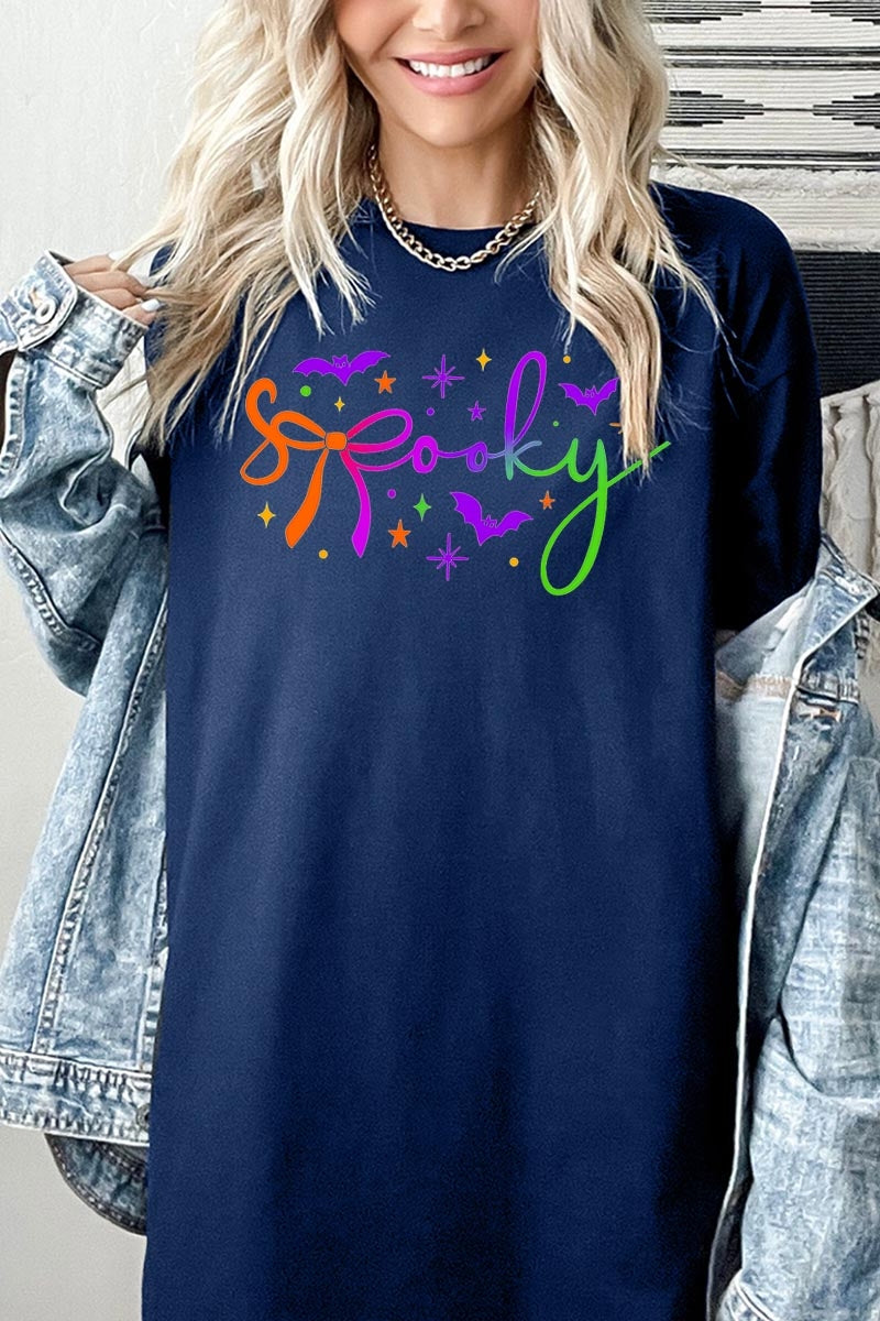 5000P-E3109 Spooky Halloween Graphic Plus Heavy Cotton Tee $12.75