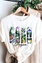US3001P-E3061OR Oregon State Brushstroke Graphic Plus Tee $16