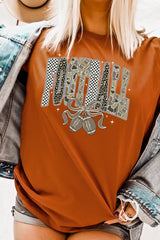US3001-E3132 Camo Football Graphic Tee $12.5