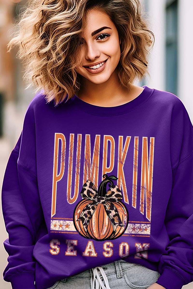 UL180P-E3145 Pumpkin Season Graphic Plus Sweatshirt $25