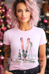 US3001-E3187 Apres Ski Club Graphic Tee $12.5