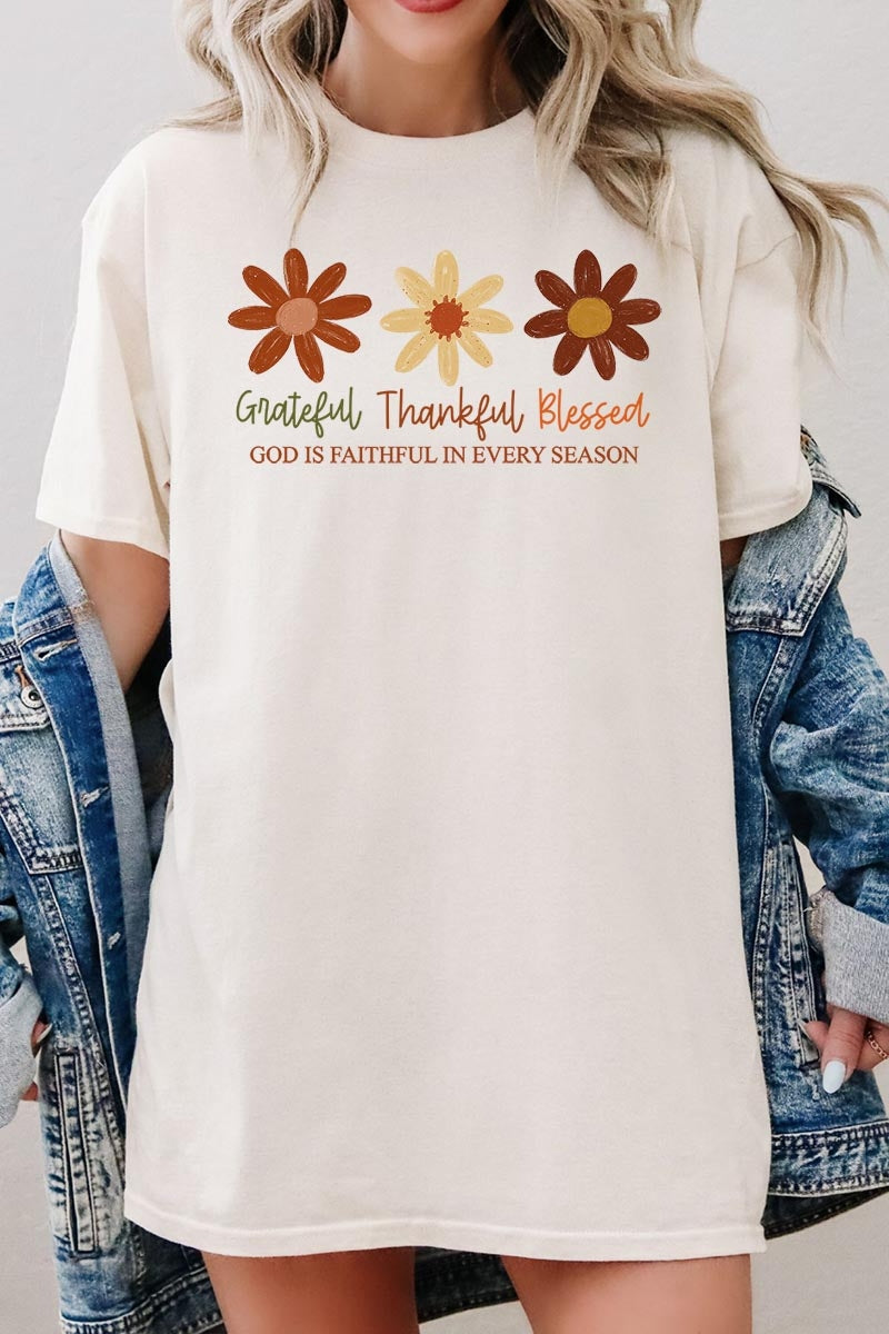 5000-E3165 Boho Fall Christian Graphic Heavy Cotton Tee $9