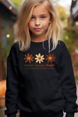 UL180B-E3165Z Boho Fall Christian Kids Graphic Sweatshirt $20