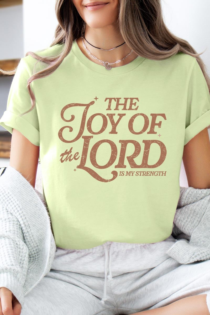 US3001-E3179 Joy of the Lord Graphic Tee $12.5